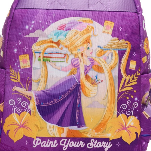Disney | Accessories | Disney Tangled Rapunzel Mini Backpack Purple ...